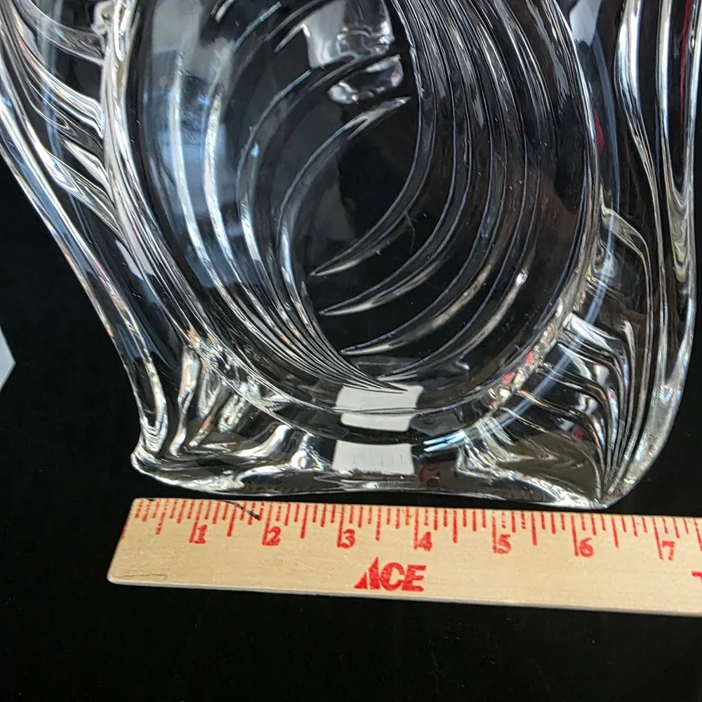 Mikasa Emotion Crystal Picture Frame & Calla Lily Swirl Trumpet Vase NWOT